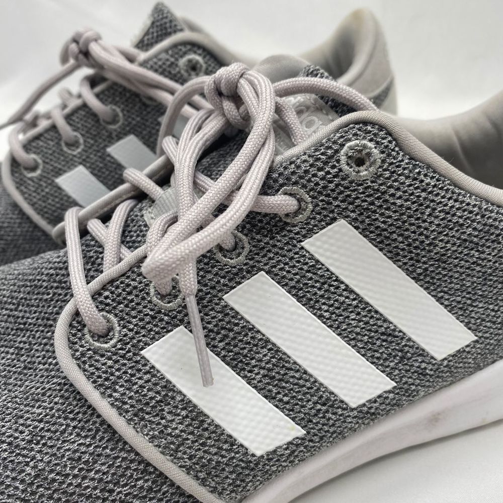 Adidas Gray Cloudfoam Lace Up Sneakers Size 8.5 - Picture 2 of 9